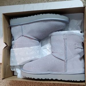 UGG Mini Bailey Bow Metallic Spots Pencil Lead